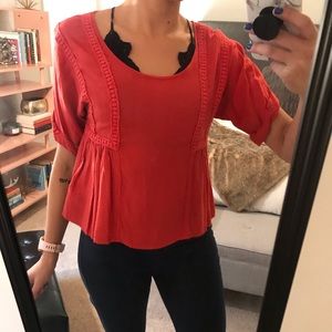 Jessica Simpson Poppy Orange/Red Top